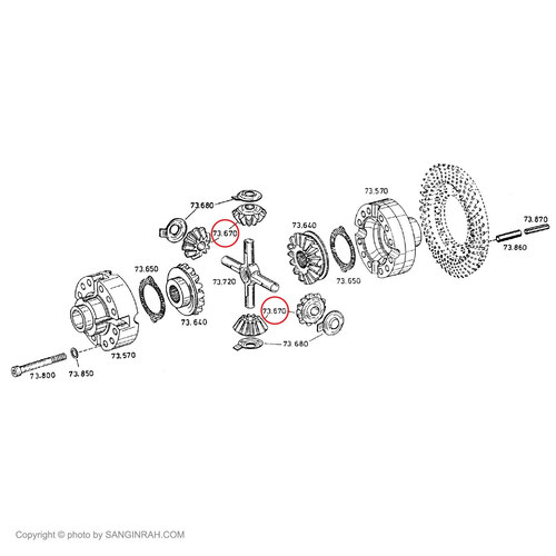 دنده دیشلی دیفرانسیل بیل مکانیکی هپکو A900 دوم