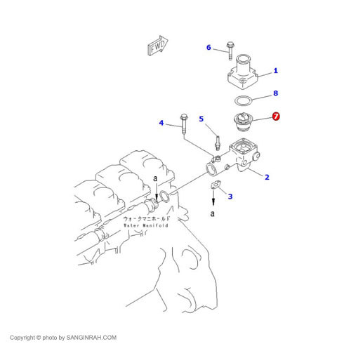 ترموستات لودر کوماتسو WA 470-3