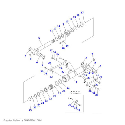 کیت جک خالی کن بیل مکانیکی کوماتسو PC400-7