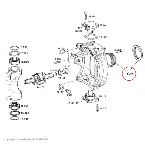 سگدست راست بیل مکانیکی هپکو HE100