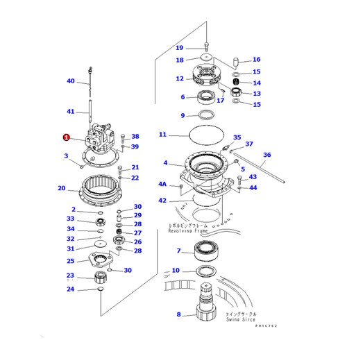 پمپ گردان بیل مکانیکی کوماتسو PC300-7
