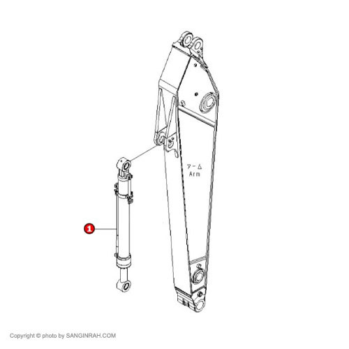 جک خالی کن بیل مکانیکی کوماتسو PC400-7