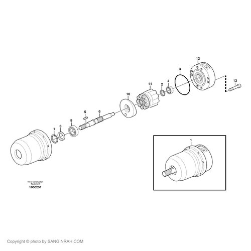 هیدروموتور فن لودر ولوو L120F