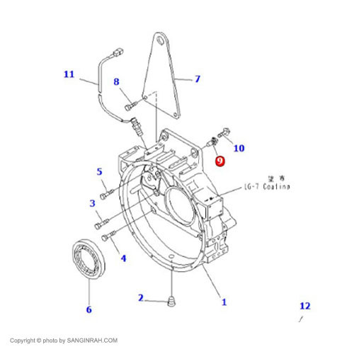 سنسور میل سوپاپ موتور کوماتسو 6D125 E3