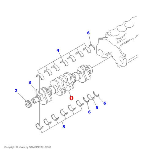 میل لنگ لودر کوماتسو WA 470-3