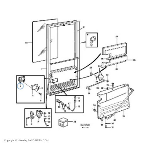 دستگیره درب لودر ولوو L120BM