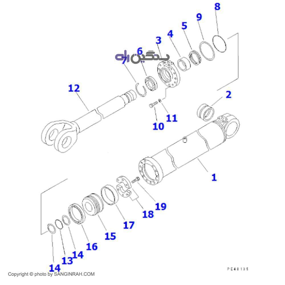 جک بالابر لودر کوماتسو WA 470-3
