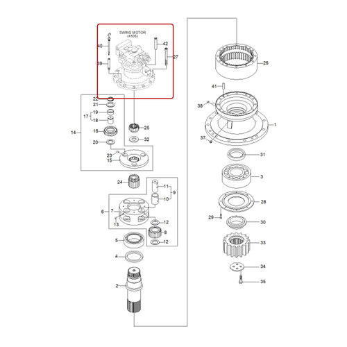 پمپ گردان (تایپ 2) بیل مکانیکی هیوندا R300LC-9SH