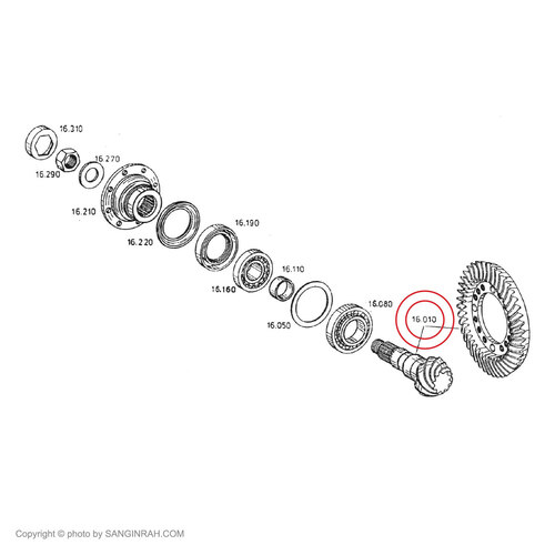 کرانویل پینیون بیل مکانیکی هپکو HE100