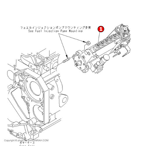 پمپ انژکتور بیل مکانیکی کوماتسو PC200-7