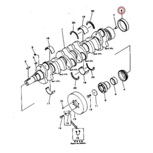 بوش ته میل لنگ بلدوزر کوماتسو D 155