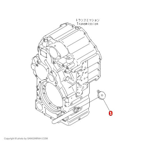 در گژ گیربکس لودر کوماتسو WA 470-3