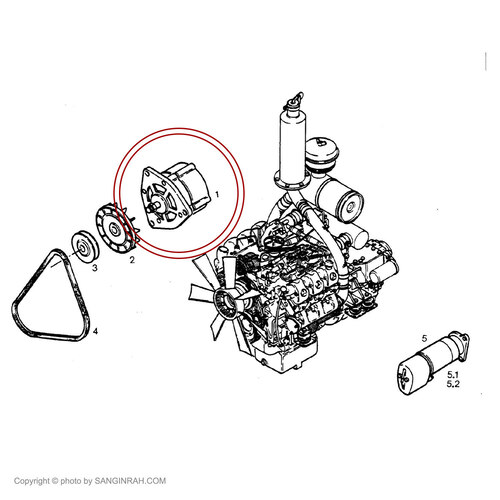 دینام بلدوزر هپکو 751