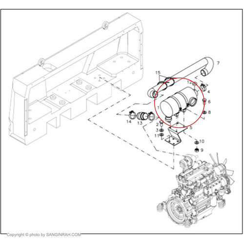 هواکش کامل بیل مکانیکی هپکو HE100