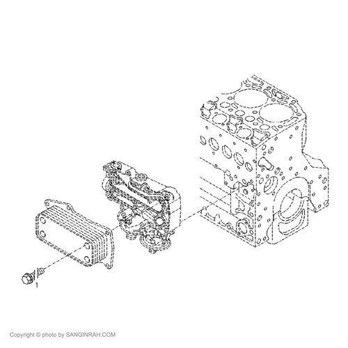 کولر روغن موتور غلتک هپکو HC100C