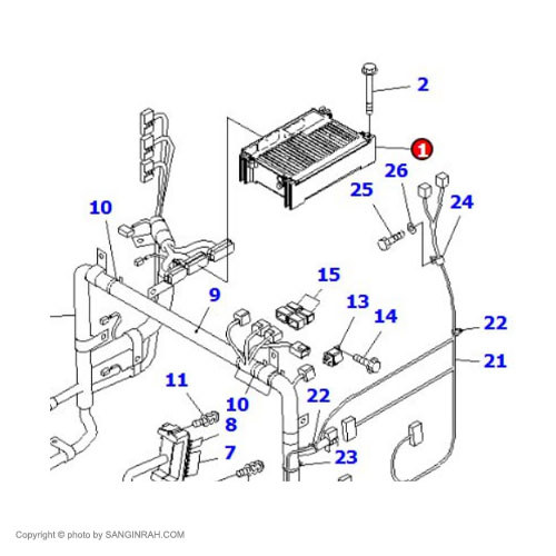 ECU کامپیوتر بیل مکانیکی کوماتسو PC220-7