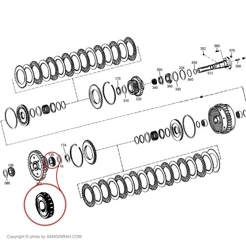بلبرینگ سوزنی دنده کلاج گیربکس گریدر هپکو HG180C B