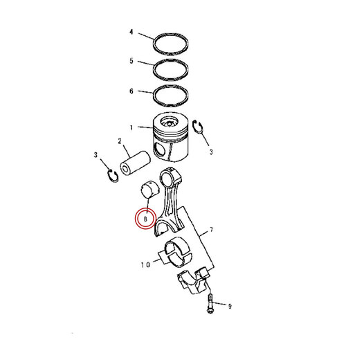 بوش شاتون موتور کوماتسو 6D102