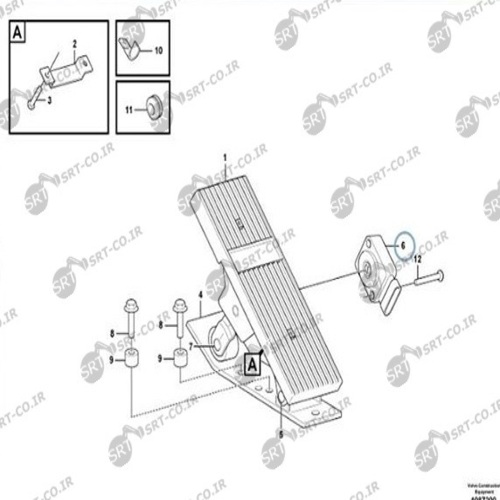 سنسور پدال گاز لودر ولوو L90E