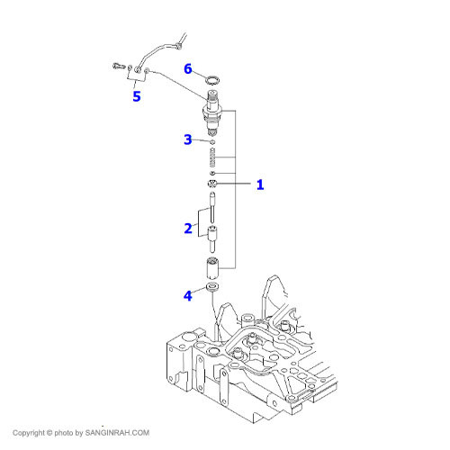 انژکتور سوخت بیل مکانیکی کوماتسو PC200-7
