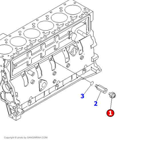 سنسور فشار روغن بیل مکانیکی کوماتسو PC200-7