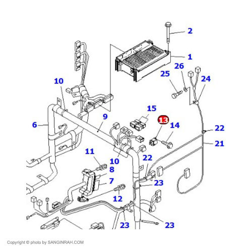 رله بیل مکانیکی کوماتسو PC200-7