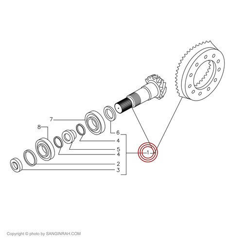 کرانویل و پینیون غلتک هپکو HC100