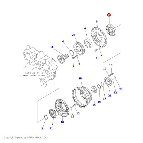 استاتور توربین لودر کوماتسو WA 470-3
