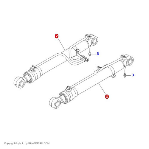 جک بالابر بیل مکانیکی کوماتسو PC200-7