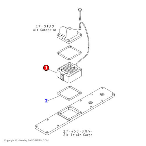 گرمکن موتور بیل مکانیکی کوماتسو PC200-7