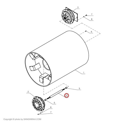 گاردان درام غلتک هپکو CA25