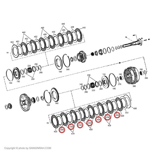 صفحه آهنی کوچک گیربکس گریدر هپکو HG180C B