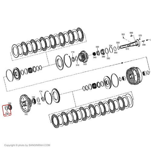واشر شیم گیری گیربکس زد اف ZF 6WG200