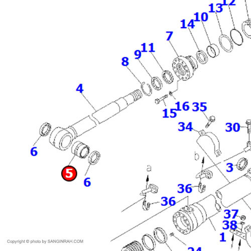 بوش جک بالابر بیل مکانیکی کوماتسو PC220-7