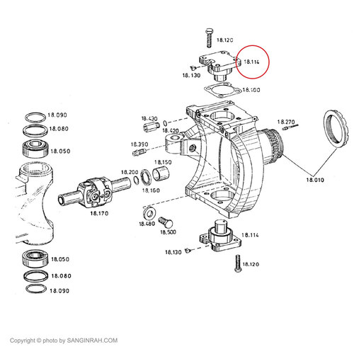 پین سگدست بیل مکانیکی هپکو HE100