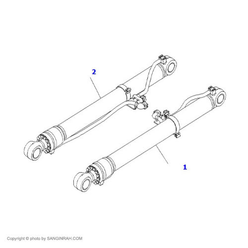 جک بالابر بیل مکانیکی کوماتسو PC400-7