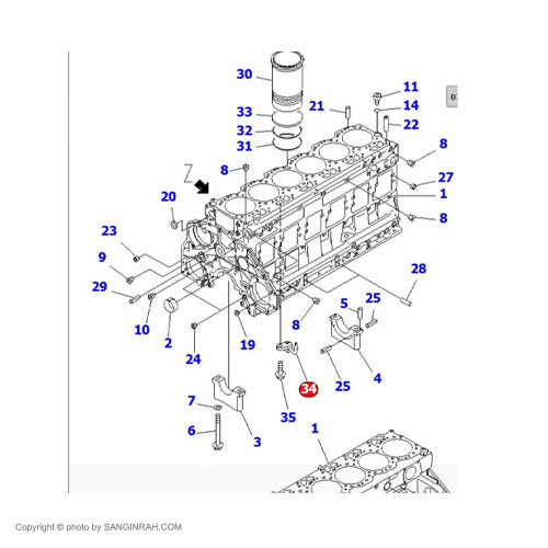 روغن پاش لودر کوماتسو WA 470-3