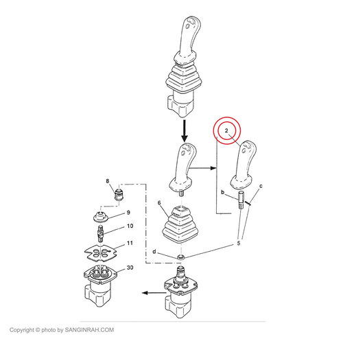 کائوچویی دسته لیور بیل مکانیکی هپکو HE100