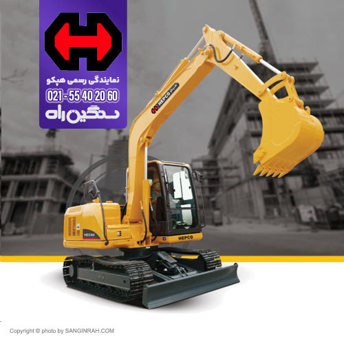 فروش مینی بیل زنجیری هپکو HEC60 موتور ژاپنی