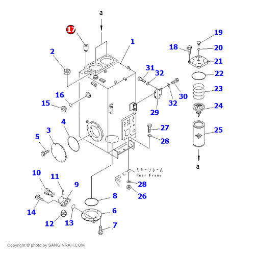 سوپاپ تنفس لودر کوماتسو WA 470-3