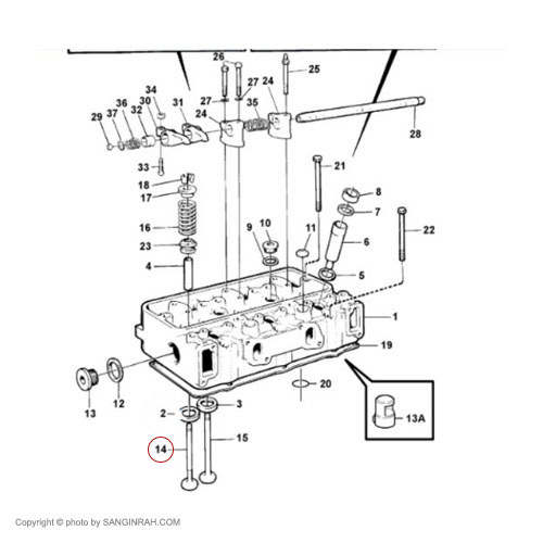 سوپاپ هوا لودر ولوو 4400