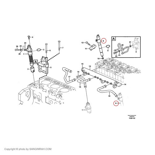 فیبری انژکتور لودر ولوو L90F