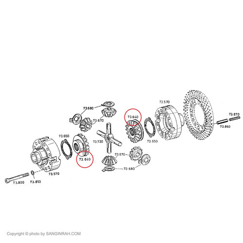 دنده دیشلی دیفرانسیل بیل مکانیکی هپکو A900