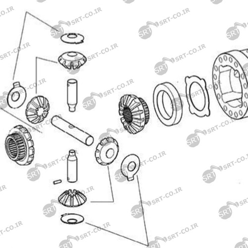 کوزه ای دیفرانسیل بیل مکانیکی هپکو A316