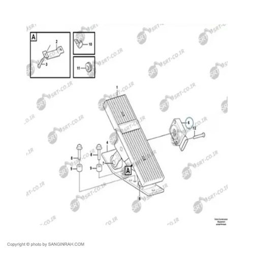 سنسور پدال گاز لودر ولوو L120E