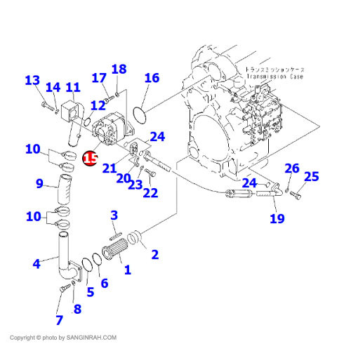 پمپ حرکت لودر کوماتسو WA 470-3