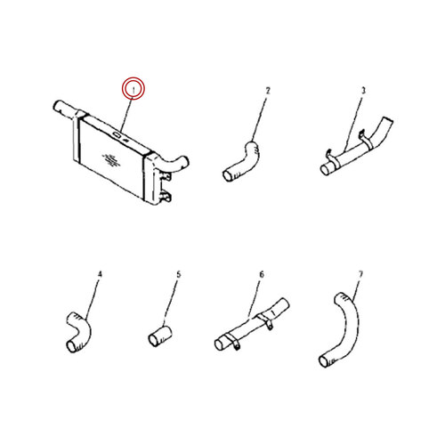 افتر کولر موتور کوماتسو 6D102