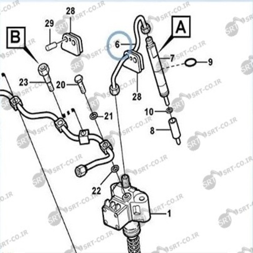 لوله انژکتور لودر ولوو L90