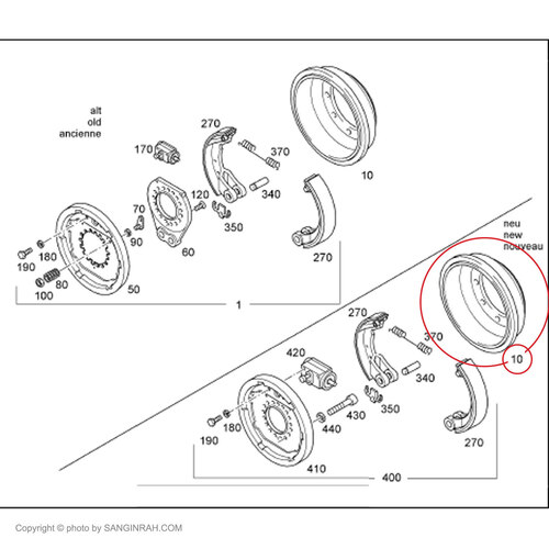 کاسه ترمز چرخ بیل مکانیکی هپکو A900