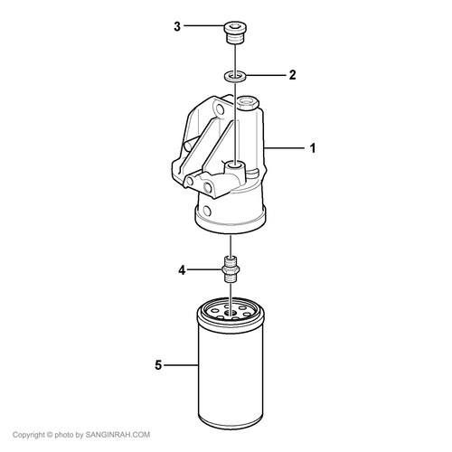فیلتر آبگیر سوخت لودر ولوو L90F
